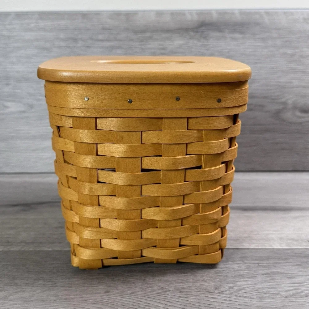 Longaberger 1997 Tissue Basket, Liner, & Lid